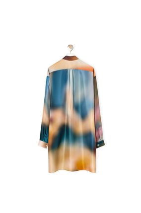 LOEWE Blur print shirt in silk Multicolor plp_rd