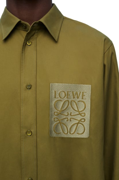 LOEWE Shirt in cotton Hunter Green plp_rd