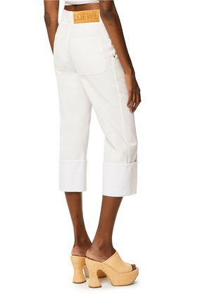 LOEWE Fisherman trousers in cotton White plp_rd