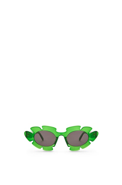 LOEWE Gafas de sol Flower en nailon Verde Transparente plp_rd