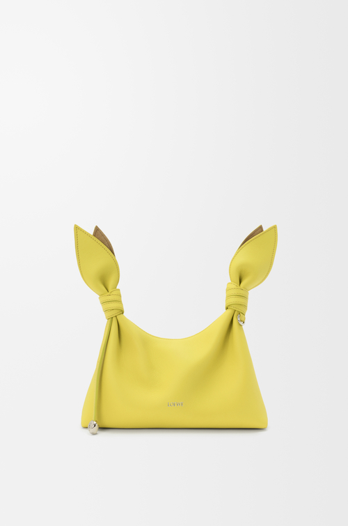 LOEWE Mini Scarf bag in smooth calfskin Lemon