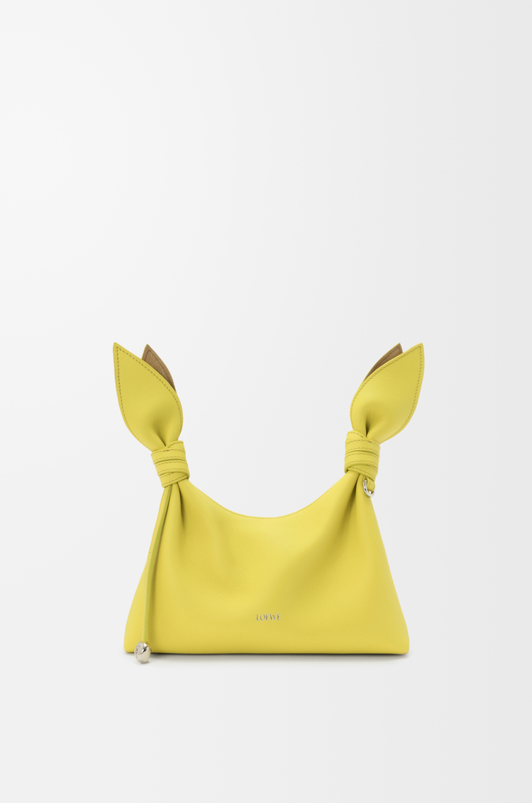 LOEWE Mini Scarf bag in smooth calfskin Lemon