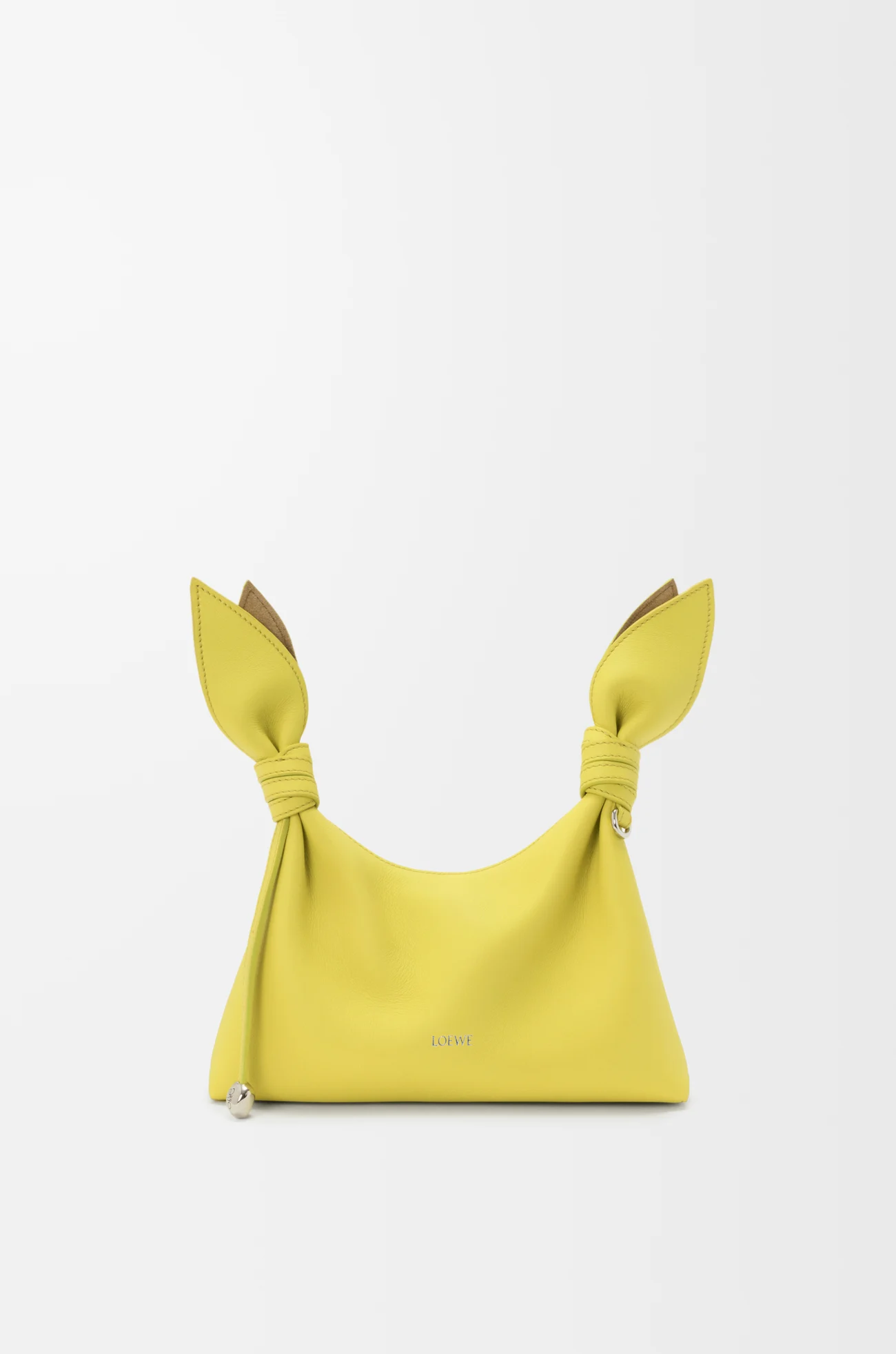 LOEWE Mini Scarf bag in smooth calfskin Lemon