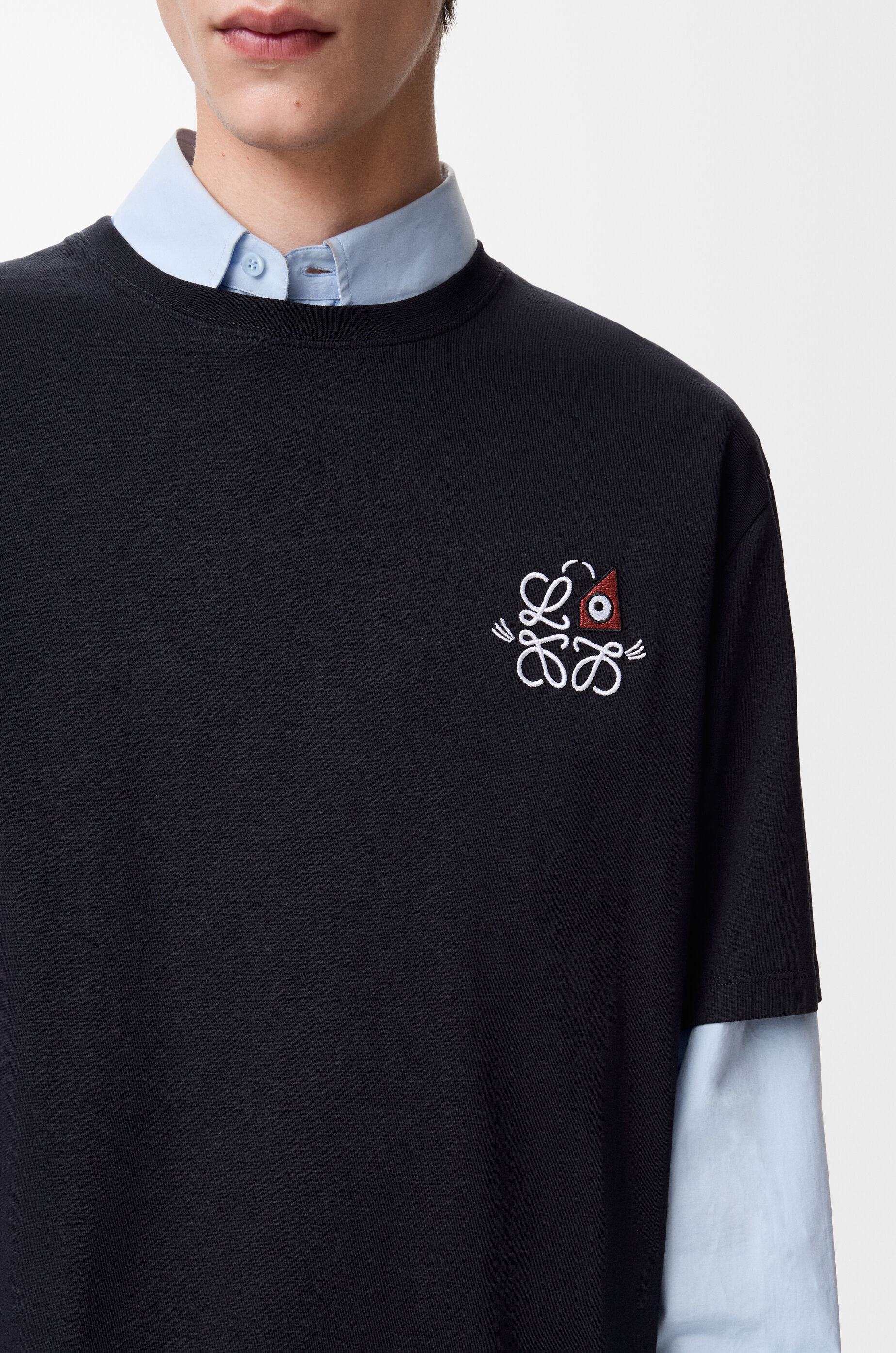 ルーズフィット Tシャツ（コットン） ブルー - LOEWE