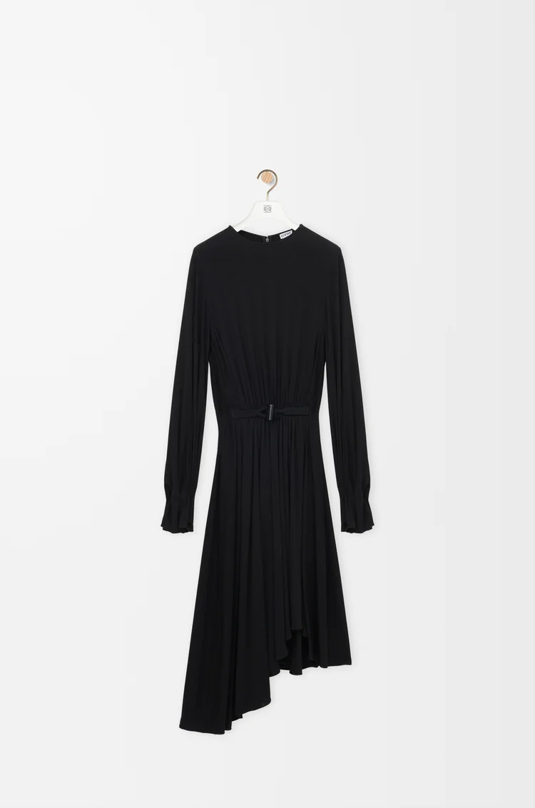 LOEWE Dress in viscose 黑色
