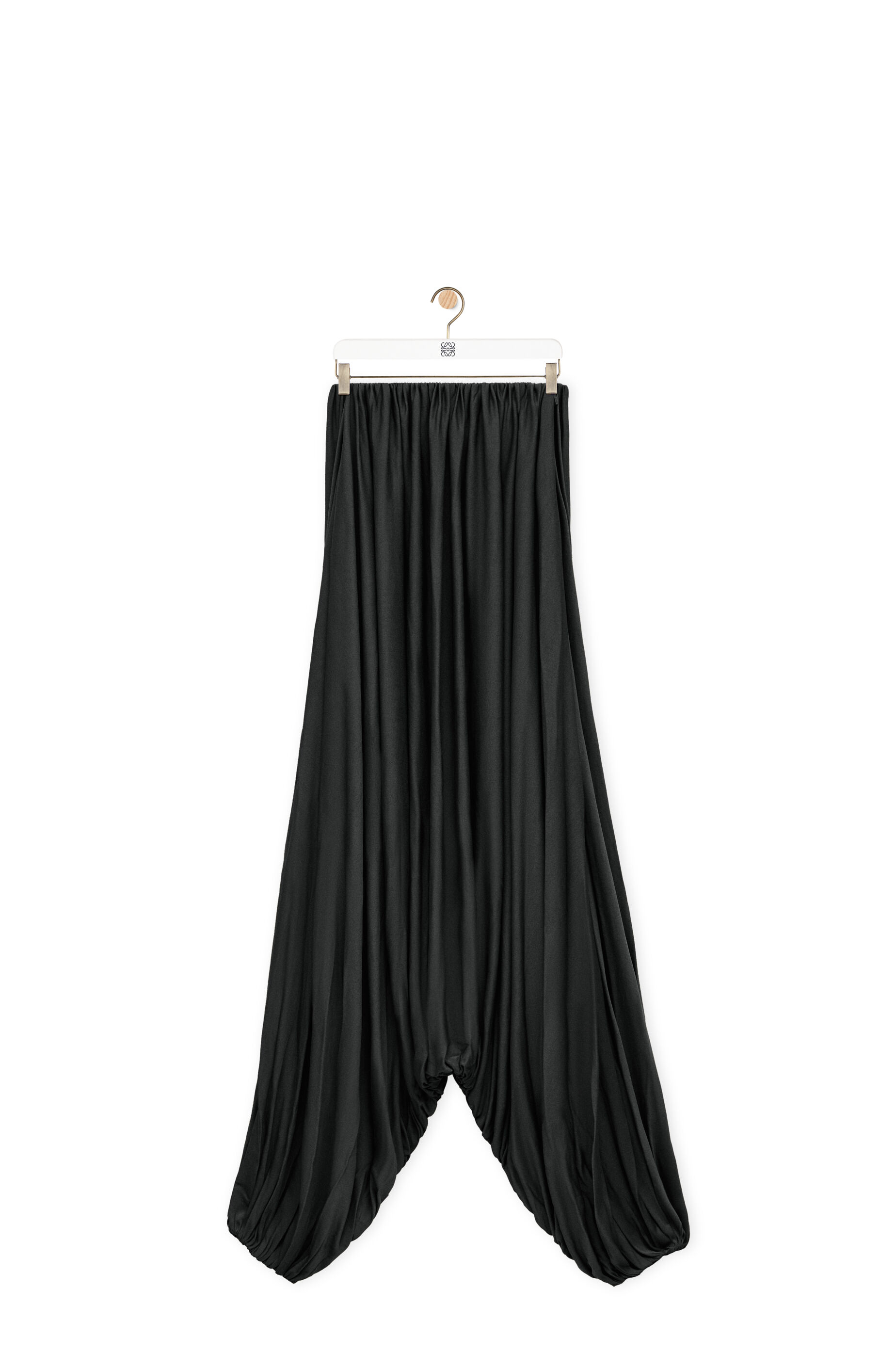 Pantalon drapeado en viscosa Verde LOEWE