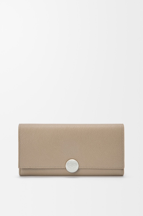 LOEWE ペブル コンティネンタルウォレット（ミニグレインカーフ） クレイ