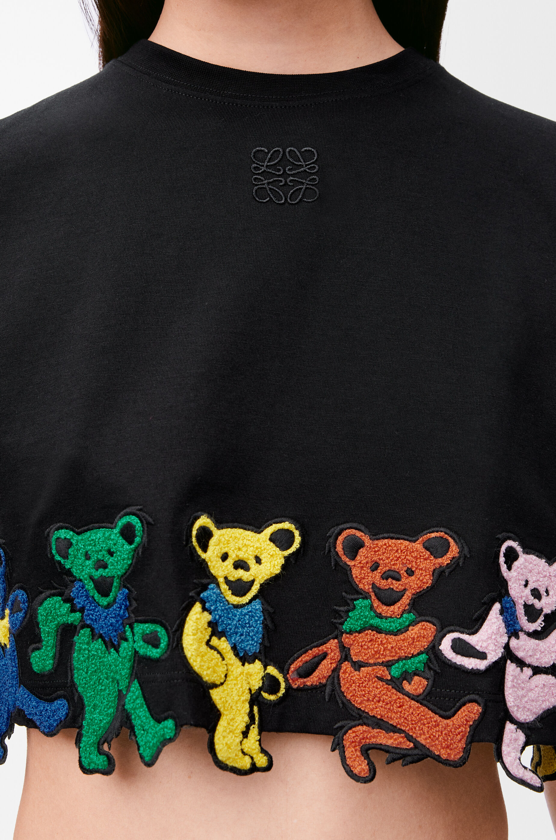 Cropped T-shirt in cotton Black - LOEWE
