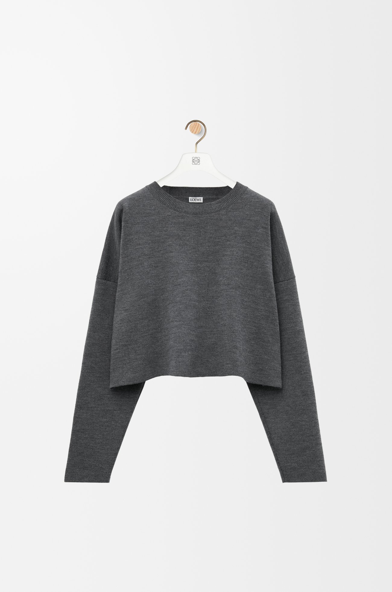 LOEWE 羊毛 Anagram 毛衣 深灰色