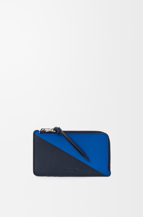 LOEWE 經典小牛皮 Flag零錢卡夾 深海軍藍/皇家蔚藍