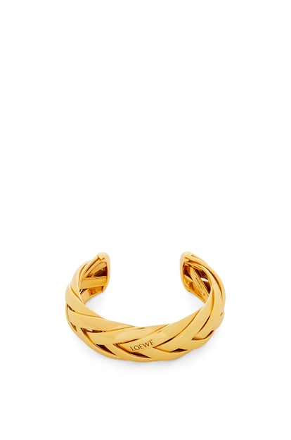 LOEWE Large braided cuff in sterling silver Gold plp_rd