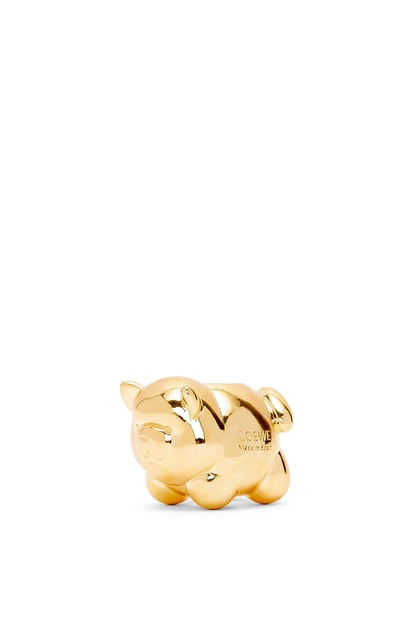 LOEWE Chow chow dice in brass Gold plp_rd