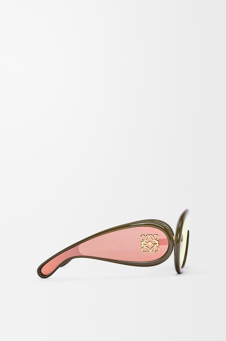 LOEWE Gafas de sol Wave mask en acetato Verde Caqui
