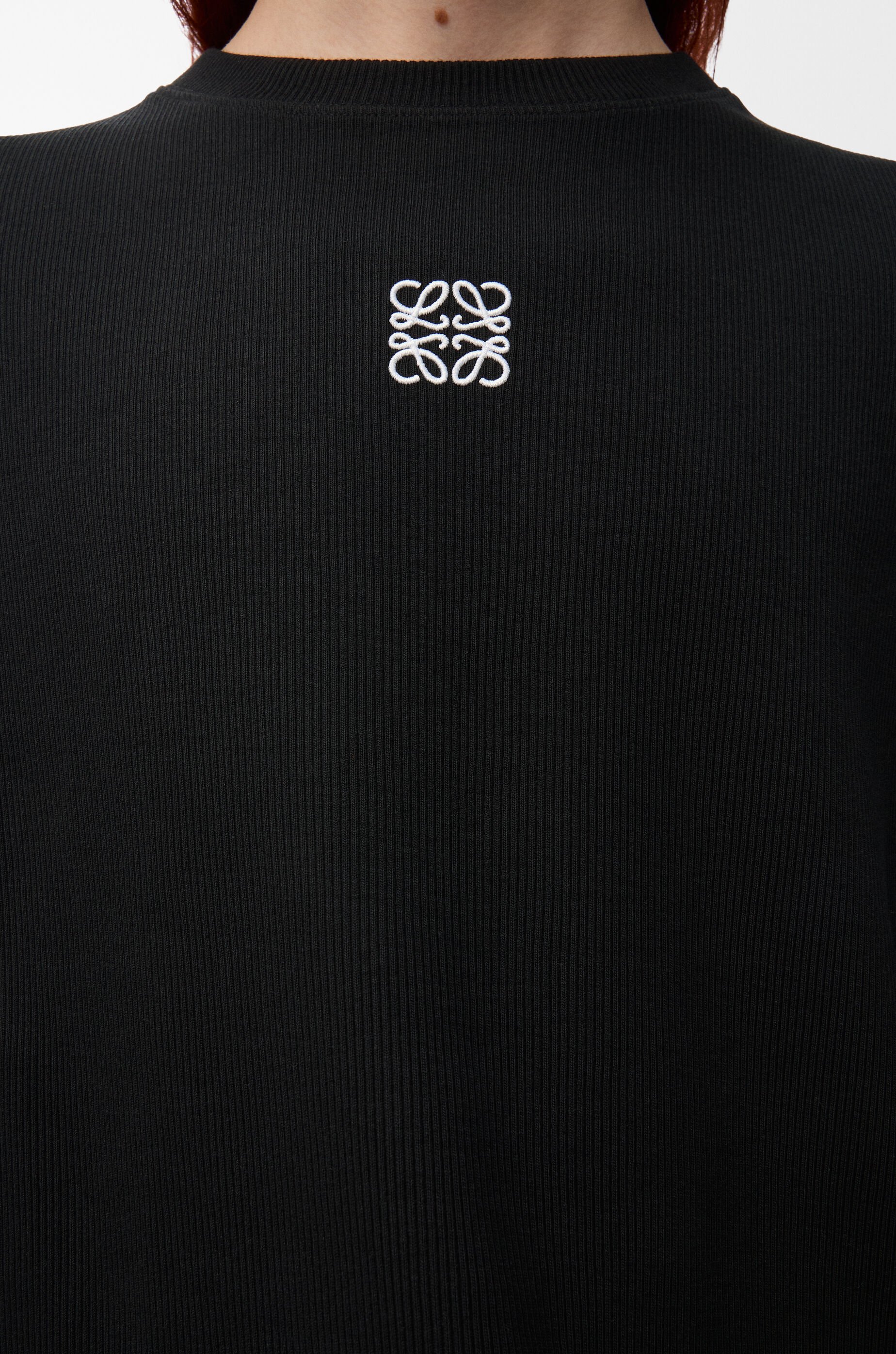 オーバーサイズフィット ロングスリーブ Tシャツ（コットン