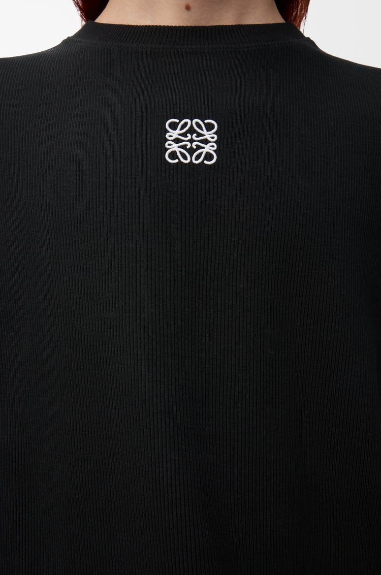 LOEWE Oversized fit long sleeve T-shirt in cotton Black