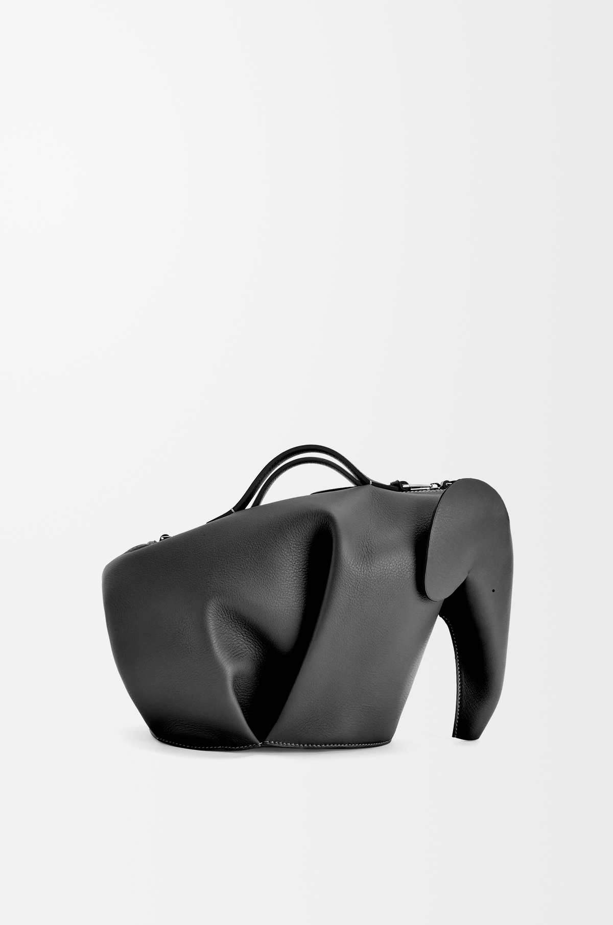 Large Elephant bag in classic calfskin Black - LOEWE