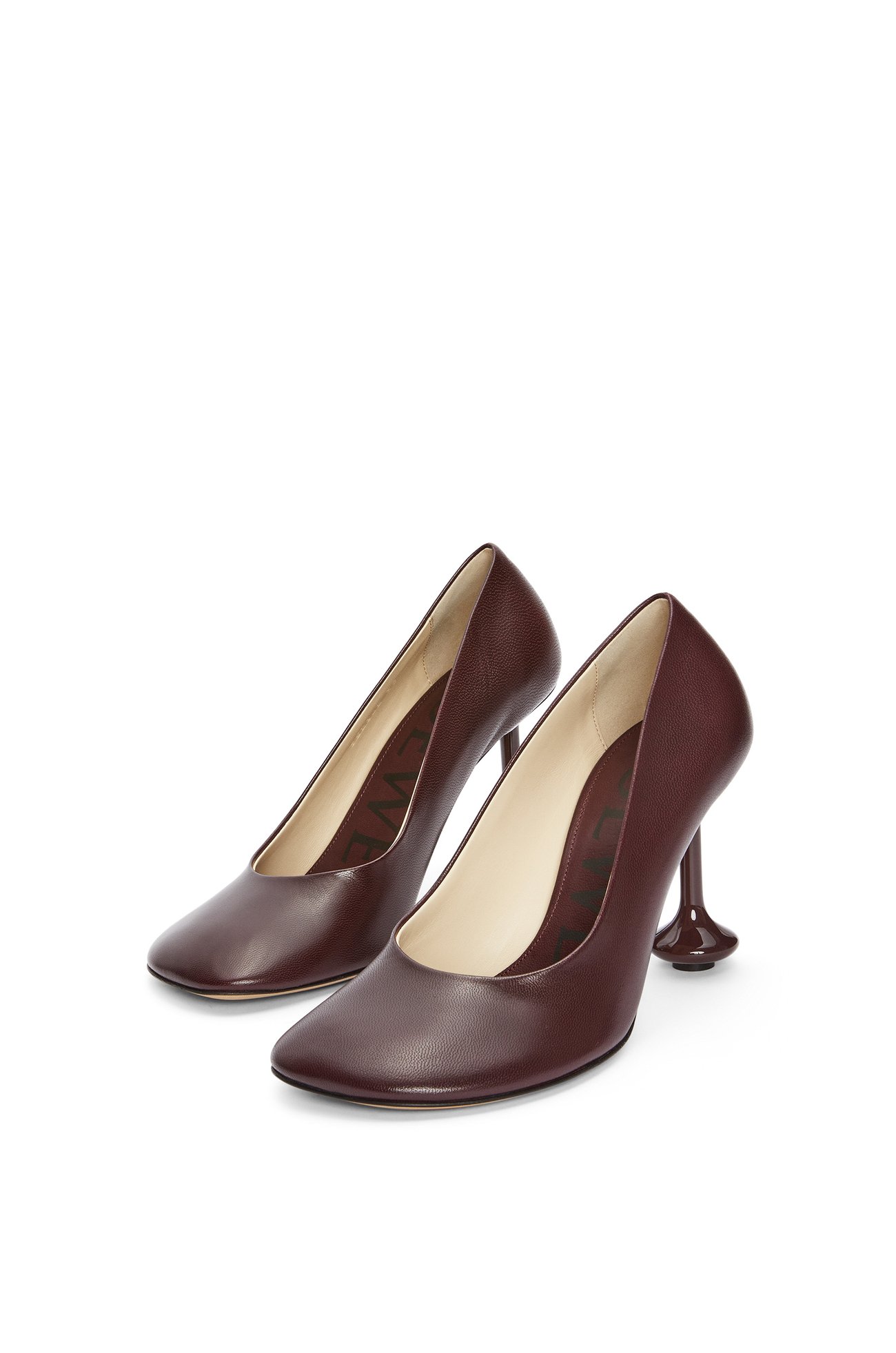 LOEWE Toy pump in goatskin Burgundy plp_rd