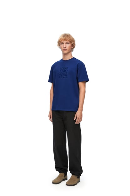 LOEWE Regular fit T-shirt in cotton 藍色 plp_rd