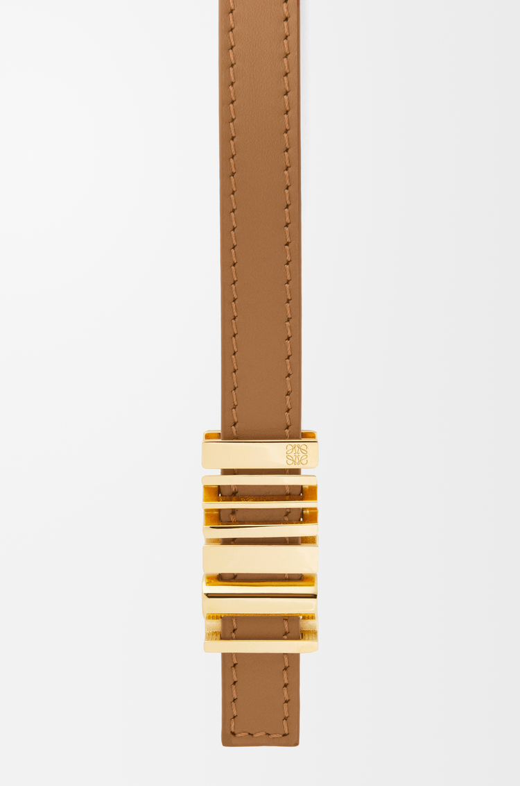 LOEWE ロエベ グラフィック ベルト（スムースカーフ） オーク/ゴールド