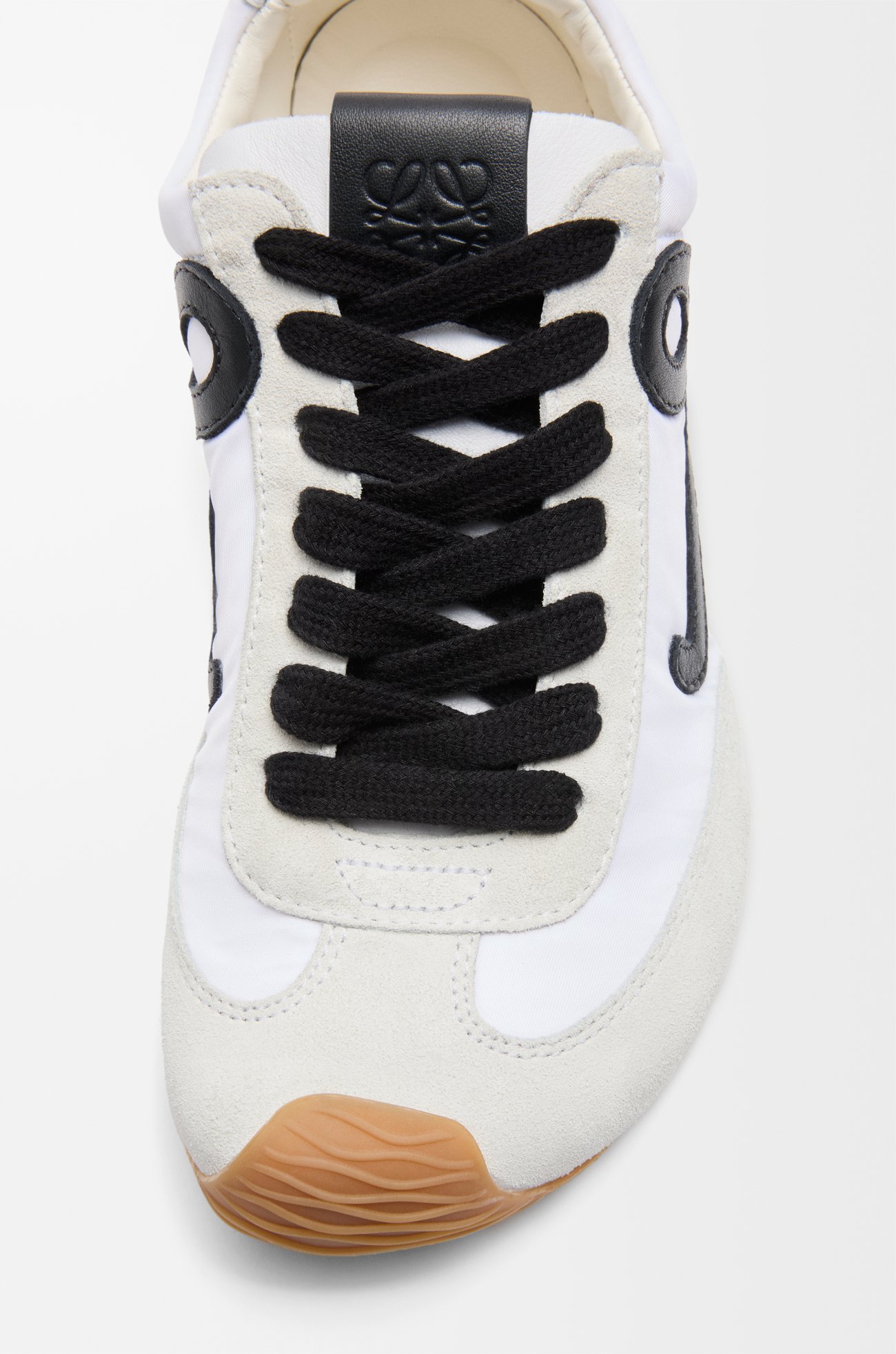 LOEWE Ballet Runner 2.0 en nailon y piel de becerro Blanco/Negro
