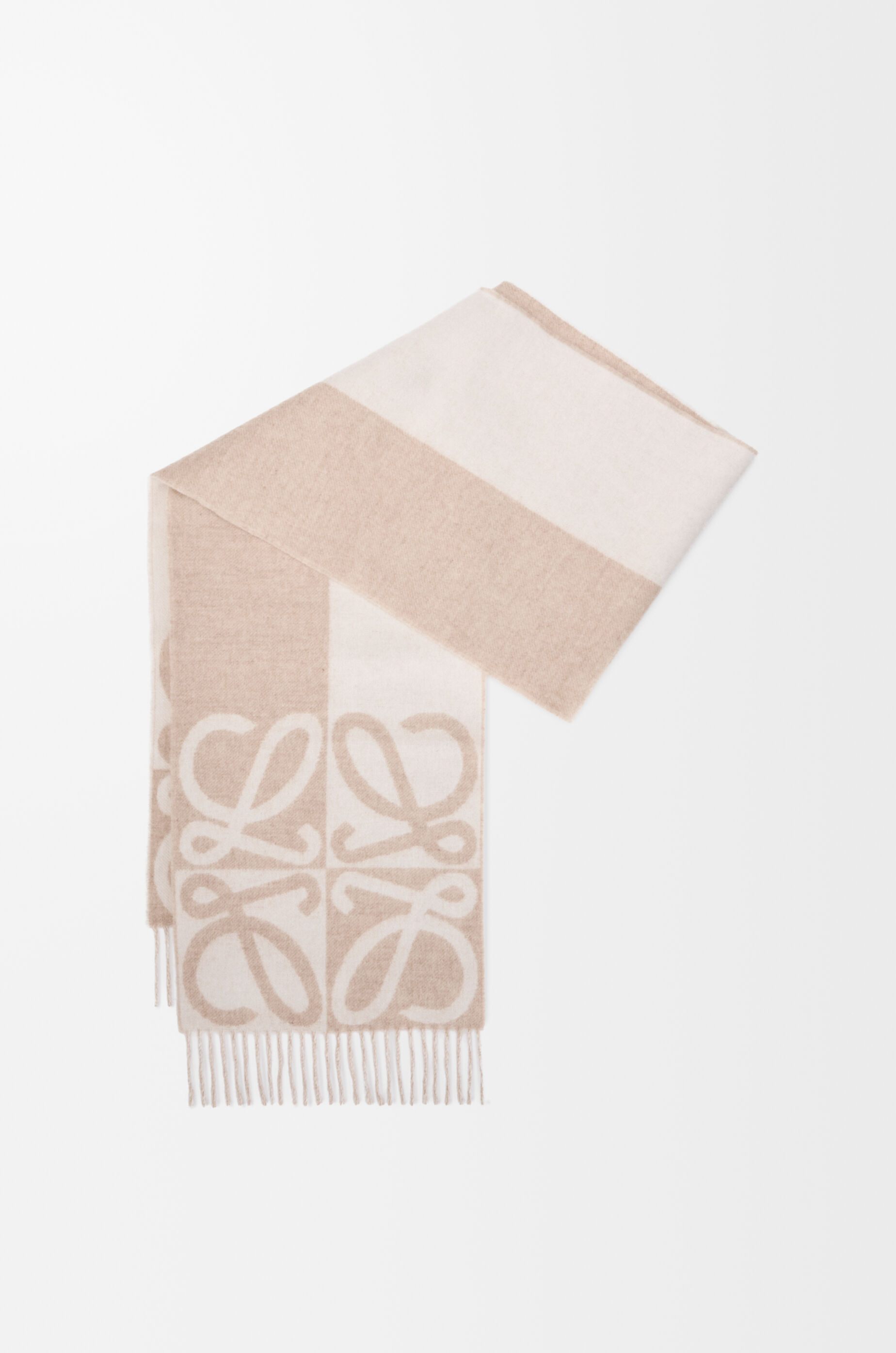 スカーフ（ウール&カシミヤ） ベージュ - LOEWE Japan official website