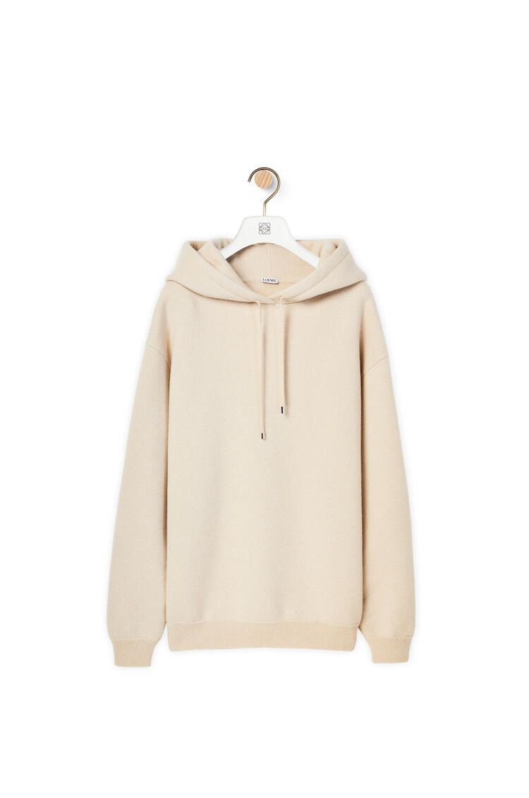 LOEWE Oversize hoodie in cashmere Ecru pdp_rd