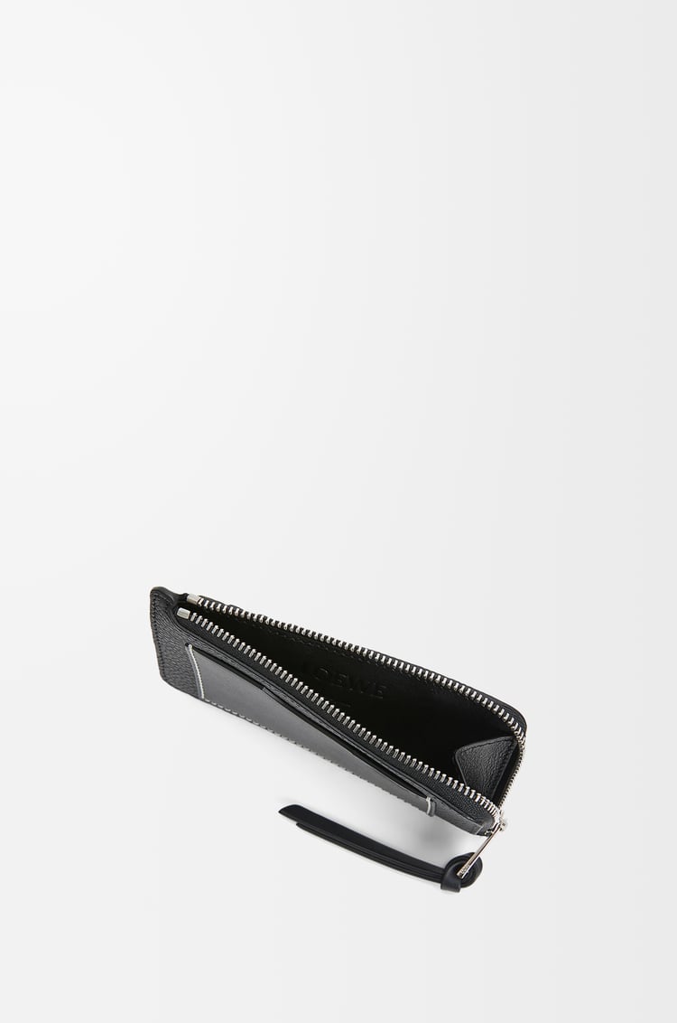 LOEWE Coin cardholder in soft grained calfskin Black