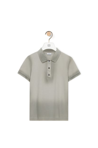 LOEWE Polo in cotton Cold Grey plp_rd
