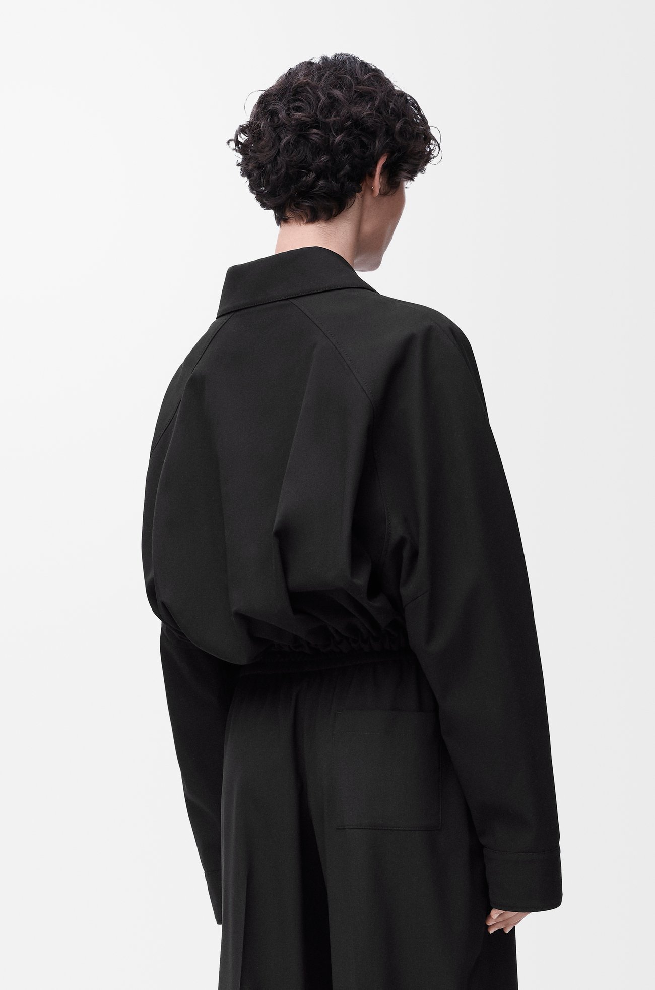 LOEWE Chaqueta globo en algodón Negro plp_rd