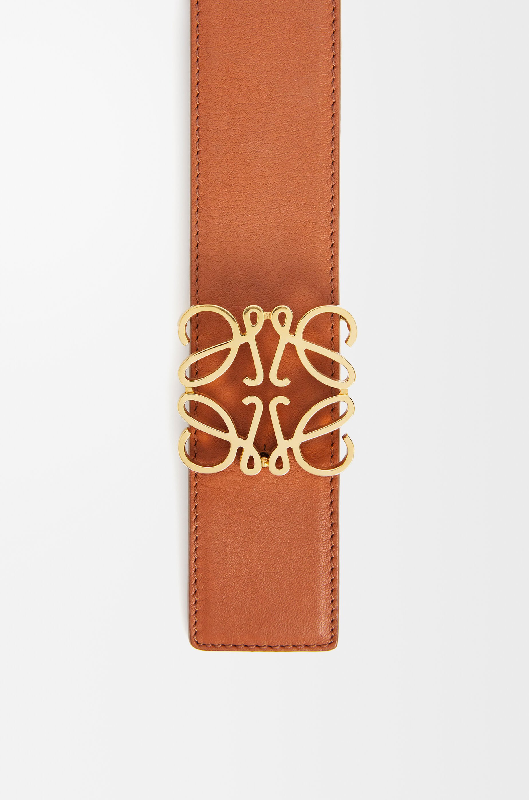 リバーシブル アナグラム ベルト（スムースカーフ） リバーシブル アナグラム ベルト（スムースカーフ） ブラウン - LOEWE