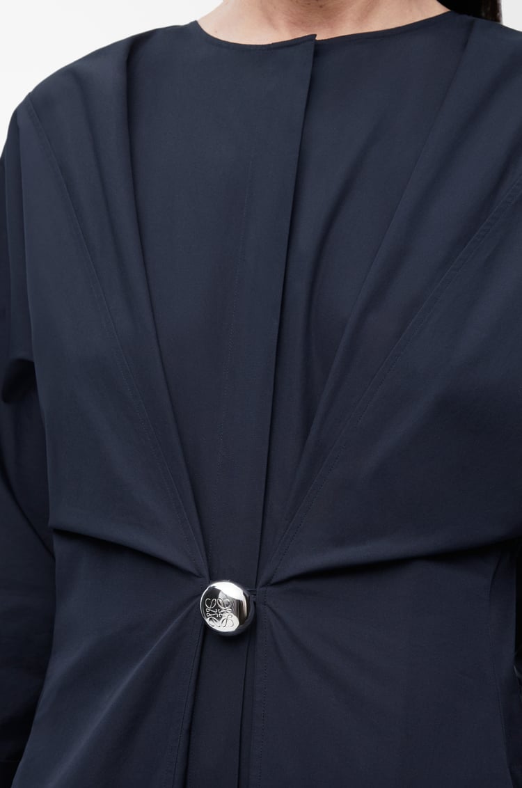LOEWE Dress in cotton Dark Blue