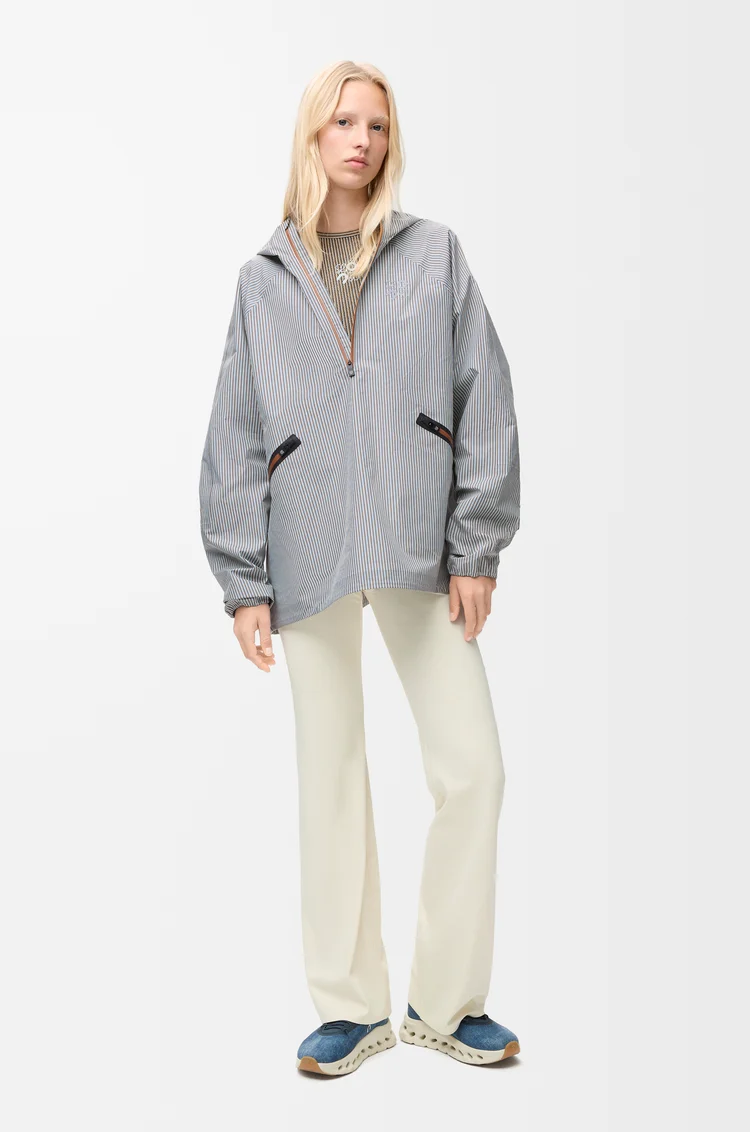 LOEWE Anorak Storm en tissu technique Beige/Blue