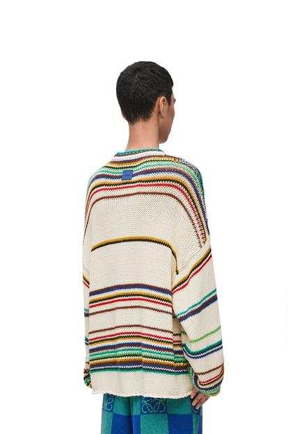 LOEWE Sweater in cotton blend Ecru/Multicolor plp_rd