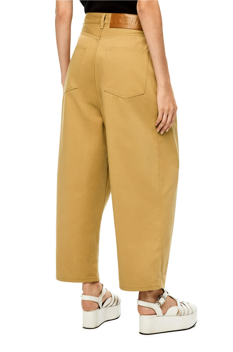 LOEWE Oversize pleated trousers in cotton Beige pdp_rd