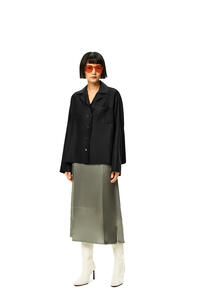 LOEWE Anagram pyjama blouse in silk Black pdp_rd