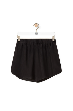 LOEWE Shorts in cotton and cupro Black