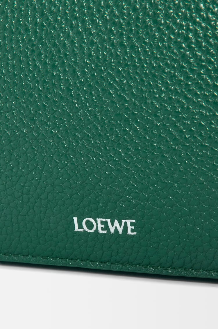 LOEWE Medium Pebble messenger bag in supple grained calfskin Evergreen