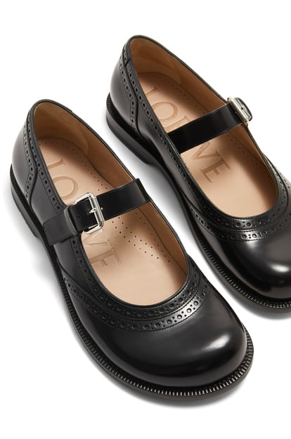 LOEWE Zapato Mary Jane Campo en piel de ternera Negro plp_rd