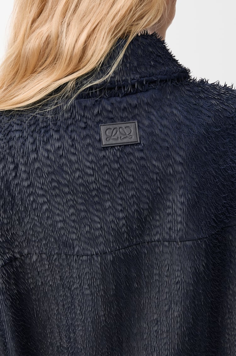 LOEWE Overshirt in nappa lambskin Dark Blue