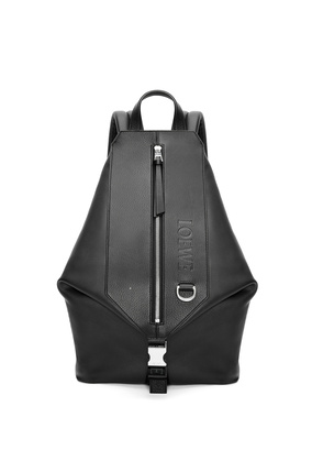 LOEWE Small Convertible backpack in classic calfskin Black