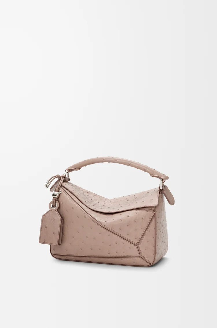 LOEWE 스몰 페더라이트 퍼즐 백 - 오스트리치 토프