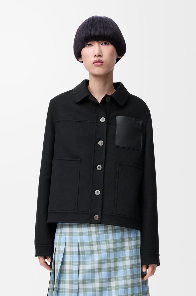 LOEWE Workwear jacket in wool and cashmere Black
