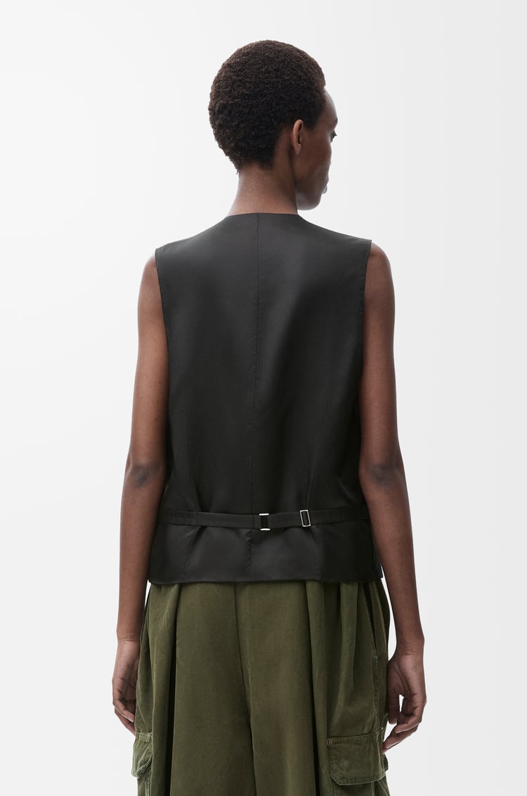 LOEWE Vest in wool Navy Melange