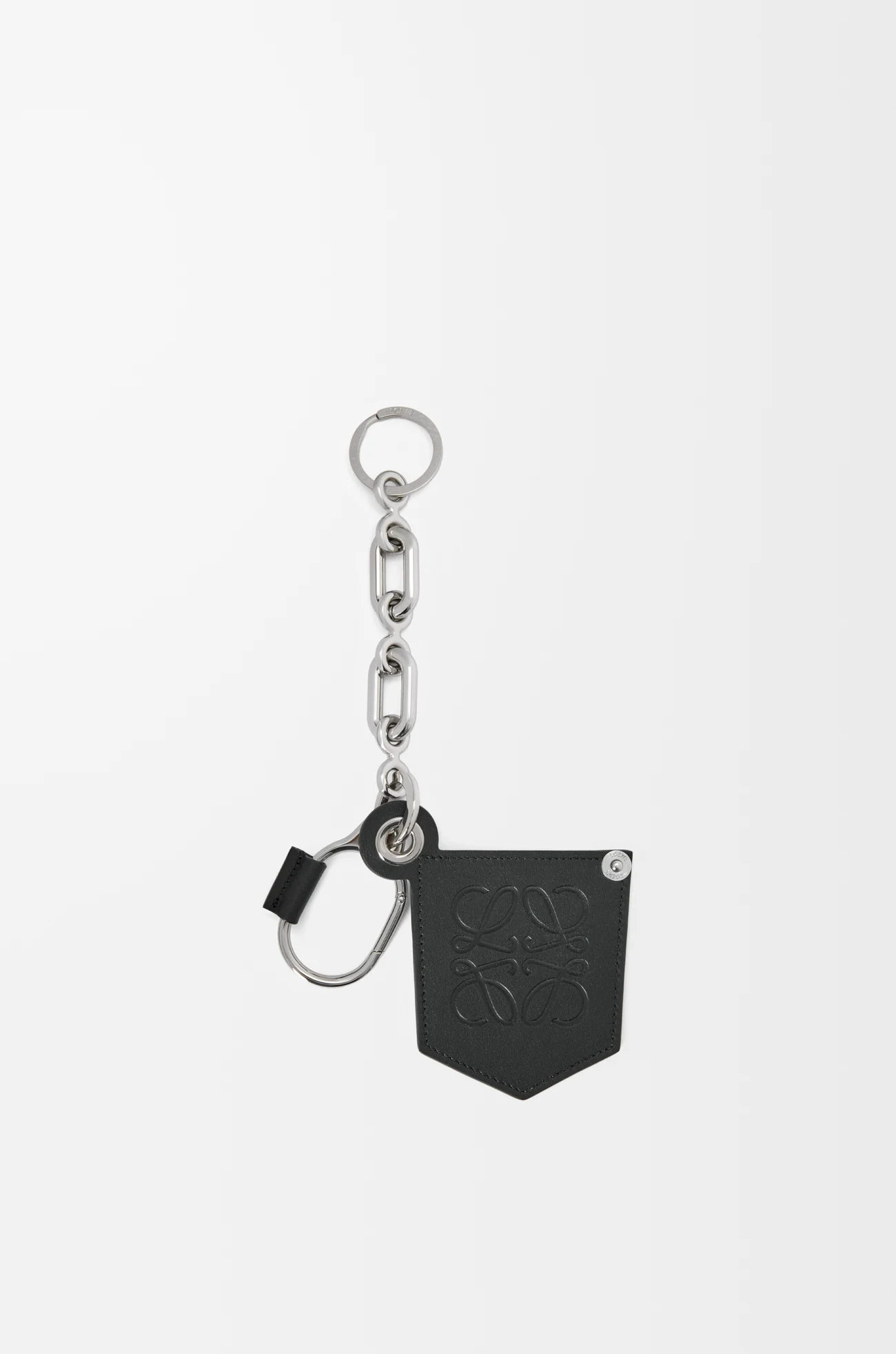 LOEWE Charm Pocket  Negro/Plateado
