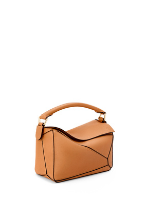 LOEWE Small Puzzle bag in soft grained calfskin Light Caramel