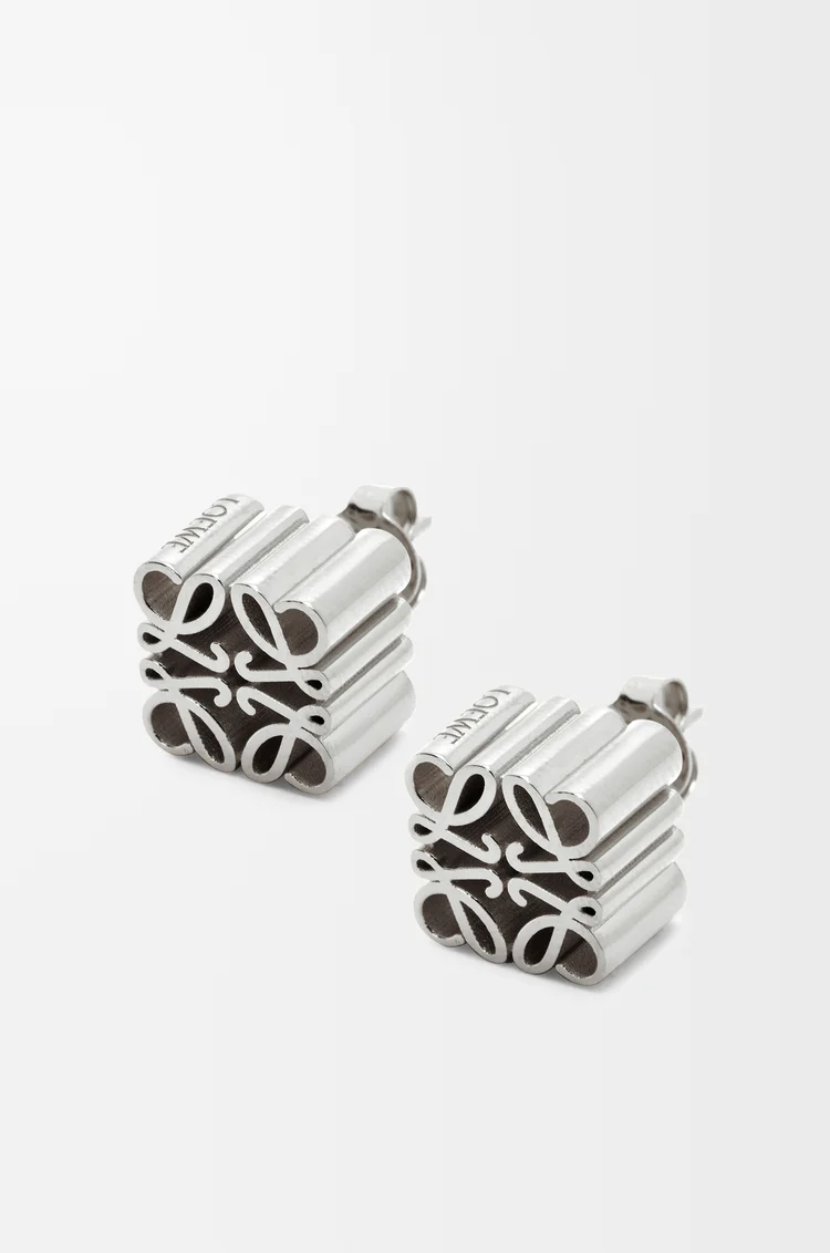LOEWE 银质 Anagram 耳钉 银色