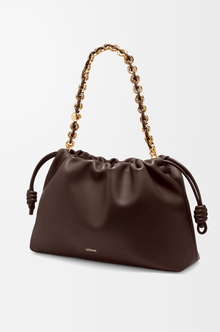 LOEWE フラメンコパース ラージ（メローナパラム） ダークブラウニー
