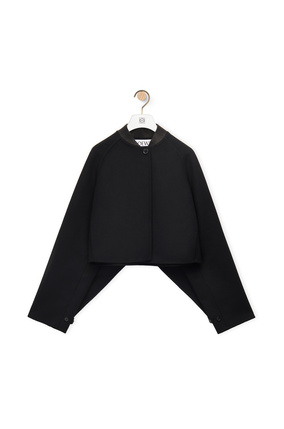 LOEWE Button jacket in wool and cashmere Black