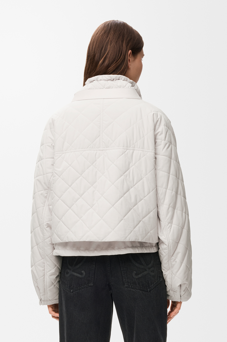 LOEWE Padded jacket in technical shell Ecru