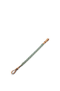 LOEWE Woven short strap in classic calfskin Warm Desert/Multicolor